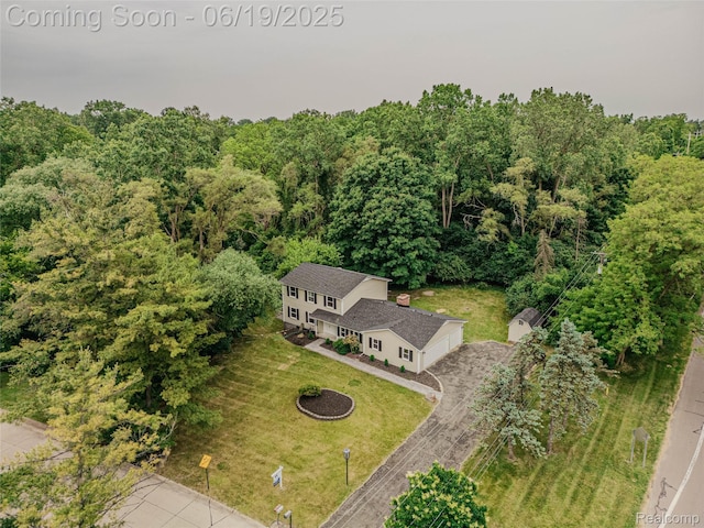 21993 Riverview Dr, Bloomfield Hills, MI 48025 - view of subject property with a forest