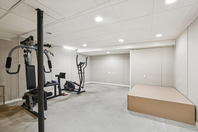 3871 Elvera Ln, Warren, MI 48092 - exercise room with recessed lighting