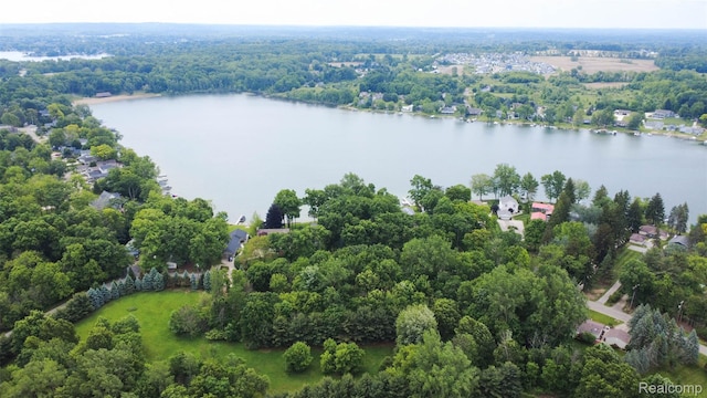 6081 Byram Lake Dr, Linden, MI 48451 - aerial view of a nearby body of water