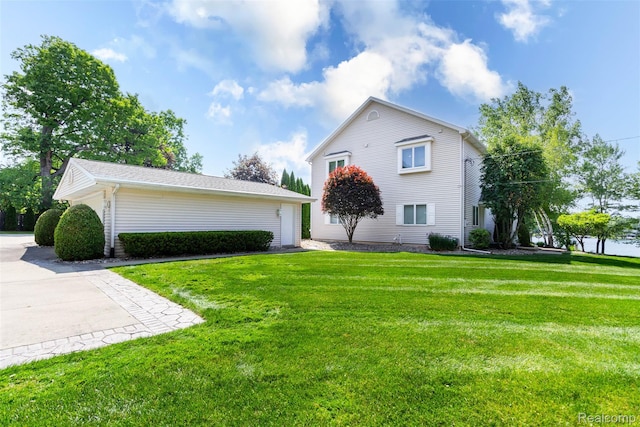 6081 Byram Lake Dr, Linden, MI 48451 - view of property exterior with a yard