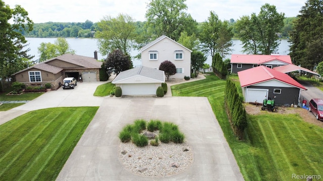 6081 Byram Lake Dr, Linden, MI 48451 - view of subject property featuring a large body of water