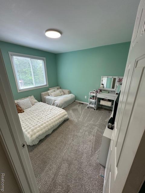 1727 Pero Lake Rd, Lapeer, MI 48446 - bedroom with carpet and baseboards