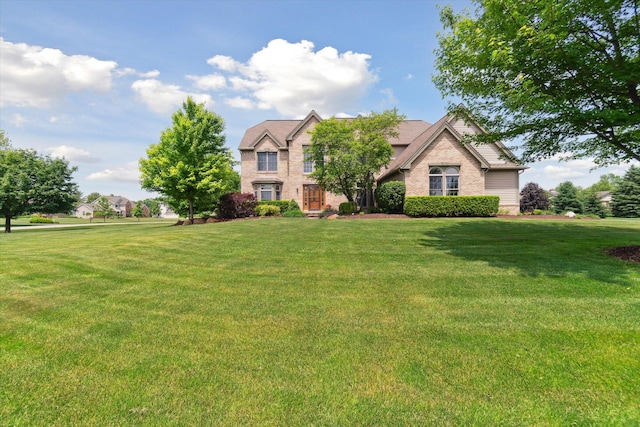 2056 Merlot Ct, Ann Arbor, MI 48108 - view of front of home featuring a front yard and brick siding