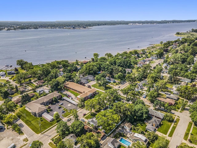 1018 Ruddiman Dr, North Muskegon, MI 49445 - aerial view of residential area featuring a nearby body of water
