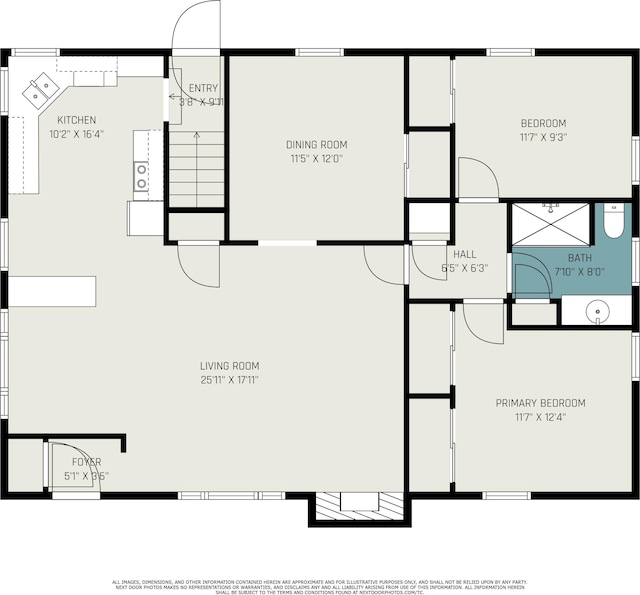 1018 Ruddiman Dr, North Muskegon, MI 49445 - home floor plan