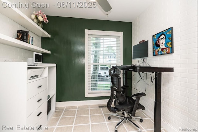 104 Manor Way Unit 1, Rochester Hills, MI 48309 - office space with baseboards and light tile patterned floors
