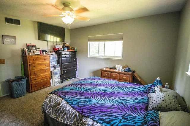 7070 Quain Rd, Birch Run, MI 48415 - carpeted bedroom featuring a ceiling fan