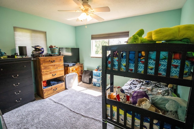 7070 Quain Rd, Birch Run, MI 48415 - bedroom with carpet floors and a ceiling fan