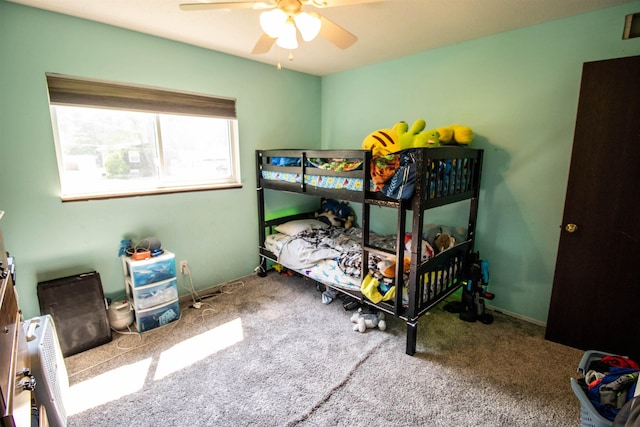 7070 Quain Rd, Birch Run, MI 48415 - bedroom featuring carpet and ceiling fan