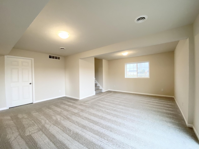 4272 Butternut Dr, Wayland, MI 49348 - unfurnished room with carpet flooring, baseboards, and stairs