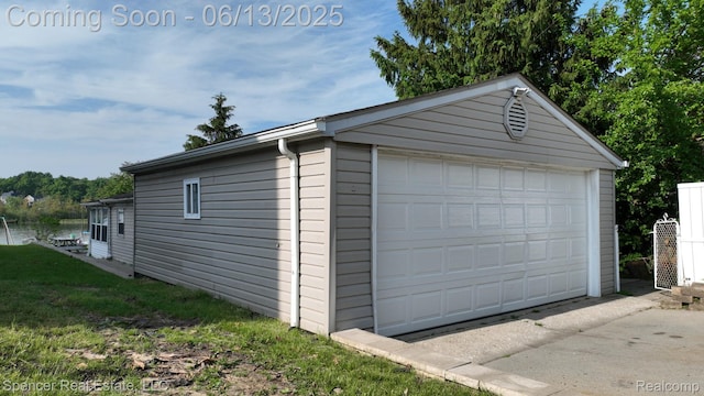 579 Dunleavy Dr, Highland, MI 48356 - view of detached garage