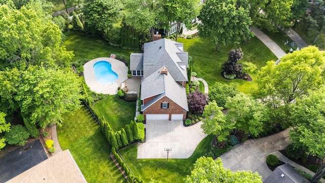 3265 Estates Dr, Saint Joseph, MI 49085 - bird's eye view of a pool