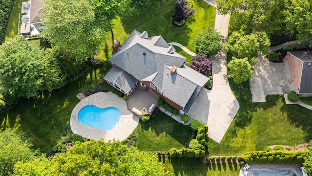 3265 Estates Dr, Saint Joseph, MI 49085 - aerial view of a pool area