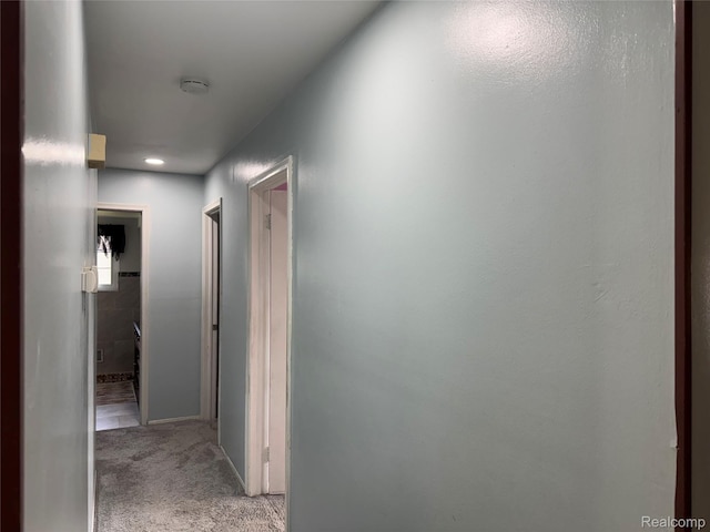 30347 Dell Ln, Warren, MI 48092 - hallway featuring carpet floors and recessed lighting