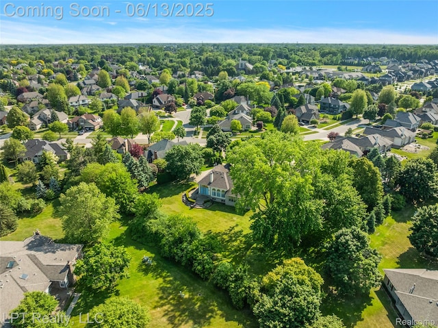 13815 Silent Woods Dr, Shelby Twp, MI 48315 - aerial perspective of suburban area