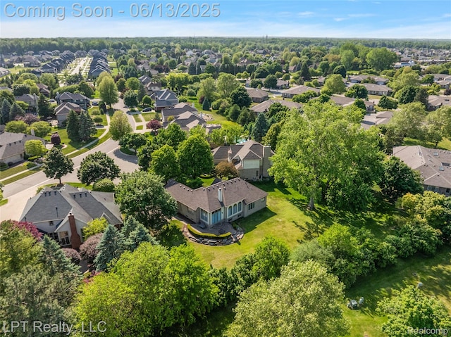 13815 Silent Woods Dr, Shelby Twp, MI 48315 - aerial perspective of suburban area
