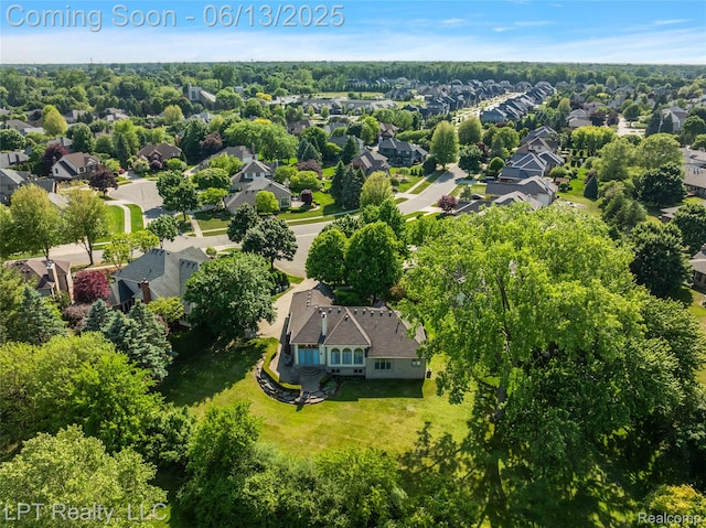 13815 Silent Woods Dr, Shelby Twp, MI 48315 - aerial perspective of suburban area