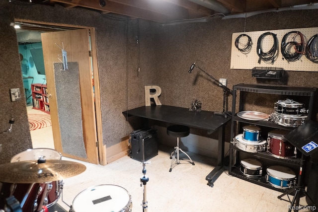 1247 Catalina Dr, Flint, MI 48507 - home office featuring tile patterned floors