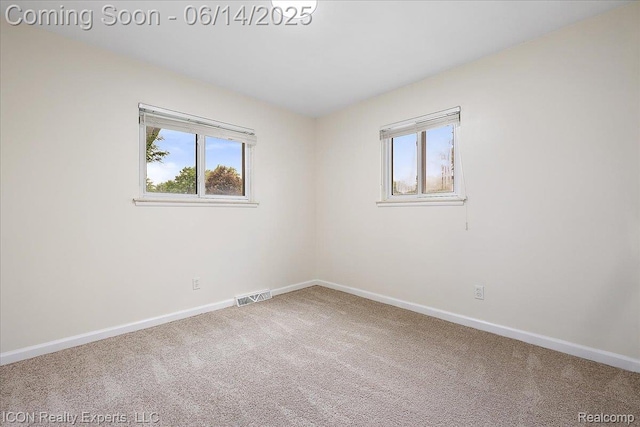 2570 Tarry Dr, Macomb, MI 48310 - empty room featuring baseboards, carpet floors, and healthy amount of natural light