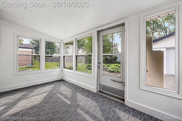 2570 Tarry Dr, Macomb, MI 48310 - unfurnished sunroom with lofted ceiling and healthy amount of natural light