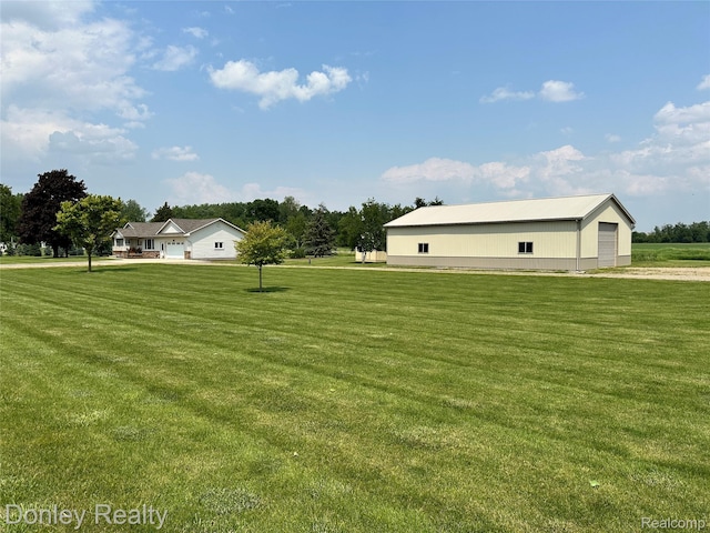 250 N Decker Rd, Snover, MI 48727 - view of green lawn with an outbuilding