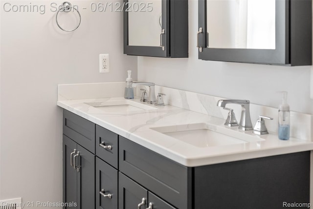 11213 Youngstree Ct, Davisburg, MI 48350 - bathroom featuring double vanity