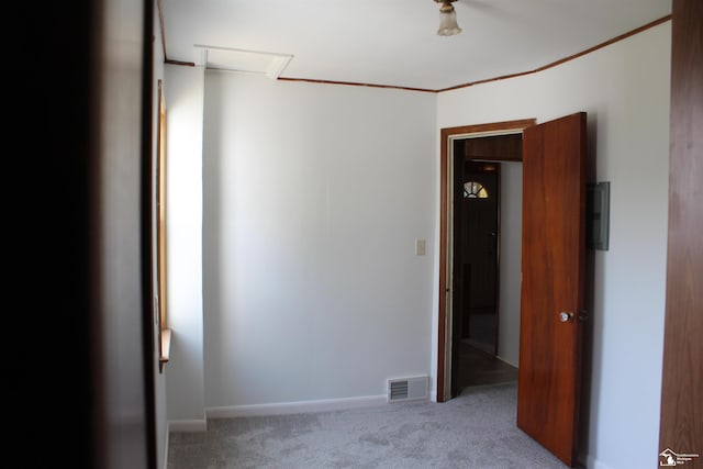 653 Huber Dr, Monroe, MI 48162 - empty room with light colored carpet and crown molding
