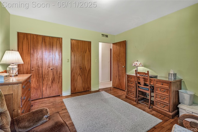 8351 Duffield Rd, Gaines, MI 48436 - home office with wood finished floors and baseboards