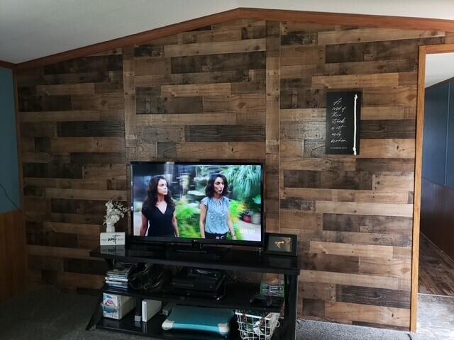 15754 N 10th Ave, Marion, MI 49665 - cinema featuring wooden walls and lofted ceiling