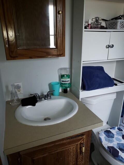 15754 N 10th Ave, Marion, MI 49665 - bathroom with vanity and toilet