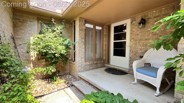 1228 Autumn Dr, Troy, MI 48098 - doorway to property featuring brick siding