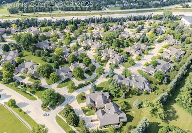 1228 Autumn Dr, Troy, MI 48098 - aerial view of property's location featuring nearby suburban area