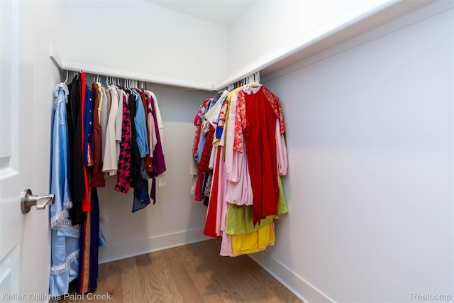 24738 Callaway Dr, Macomb, MI 48042 - spacious closet featuring wood finished floors