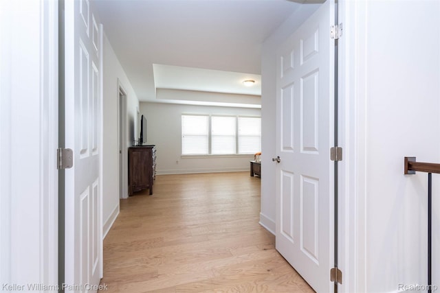 24738 Callaway Dr, Macomb, MI 48042 - corridor with light wood finished floors and baseboards