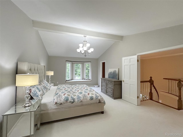 4567 Odette Ct, Troy, MI 48098 - bedroom with carpet and a chandelier