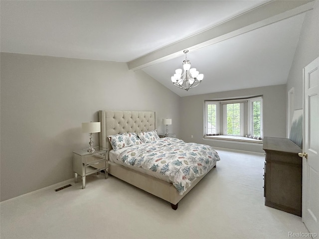 4567 Odette Ct, Troy, MI 48098 - bedroom featuring carpet floors and a chandelier