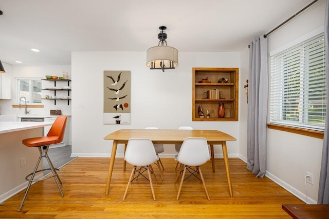 2534 Pamela Ave, Ann Arbor, MI 48103 - dining area with light wood finished floors, healthy amount of natural light, baseboards, and recessed lighting