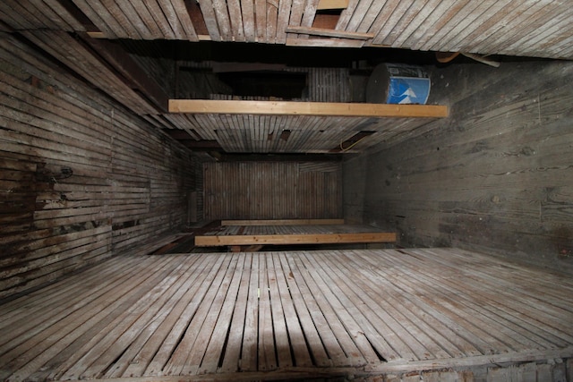 203 W Belmont St, Kalamazoo, MI 49001 - relaxing sauna with wood walls and wood-type flooring
