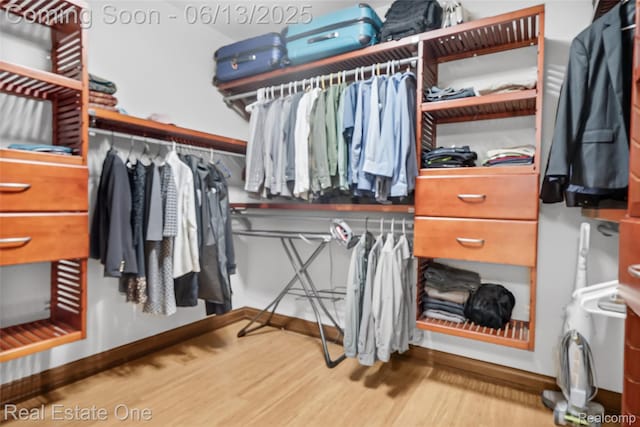 15349 Lakeside St, Plymouth, MI 48170 - walk in closet with wood finished floors
