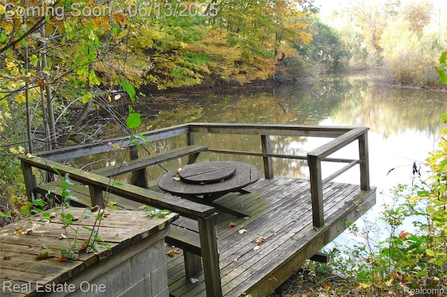15349 Lakeside St, Plymouth, MI 48170 - dock area featuring a water view