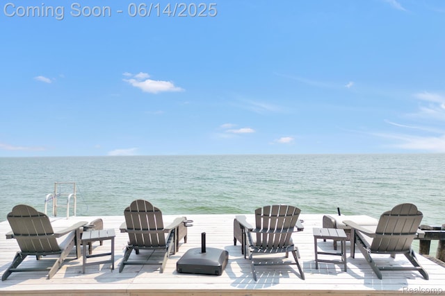 2968 Wolverine Rd, East Tawas, MI 48730 - view of patio / terrace featuring a water view