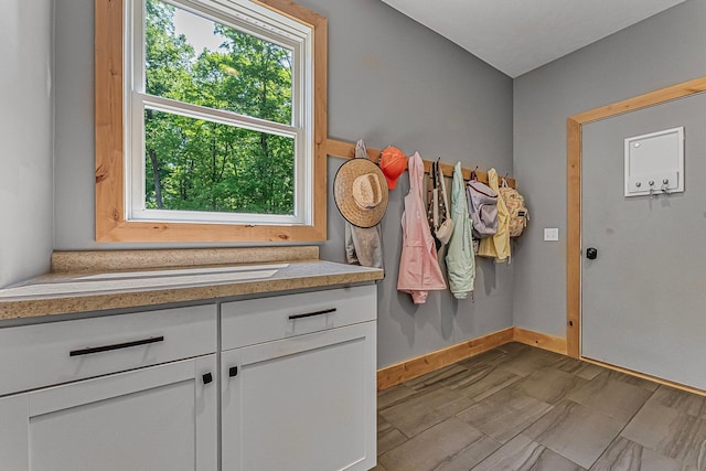 9725 Green Briar Rd, Lake Ann, MI 49650 - mudroom with baseboards