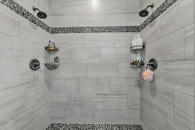 9725 Green Briar Rd, Lake Ann, MI 49650 - bathroom with a tile shower