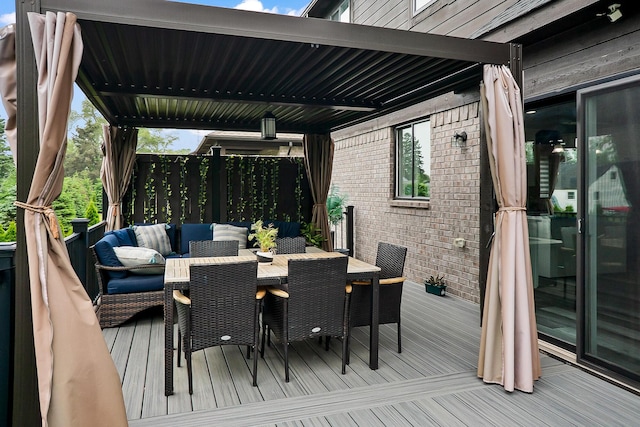 55135 Hanford Ct, Utica, MI 48316 - wooden deck featuring outdoor dining space