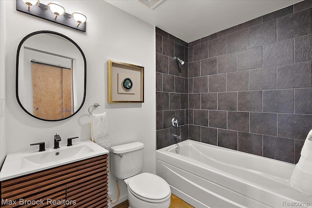 333 E Parent Ave Unit 38, Royal Oak, MI 48067 - full bathroom featuring toilet, vanity, and shower / bath combination