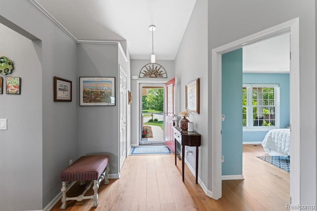 11118 Strathmore Ct, Grand Blanc, MI 48439 - entrance foyer featuring hardwood / wood-style flooring and baseboards