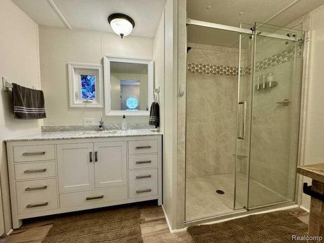 3840 Beech St, Burtchville, MI 48059 - full bath featuring vanity and a stall shower