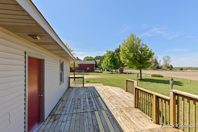 3882 40th St, Hamilton, MI 49419 - deck featuring a lawn