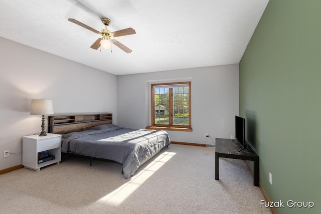 3882 40th St, Hamilton, MI 49419 - carpeted bedroom with baseboards and a ceiling fan