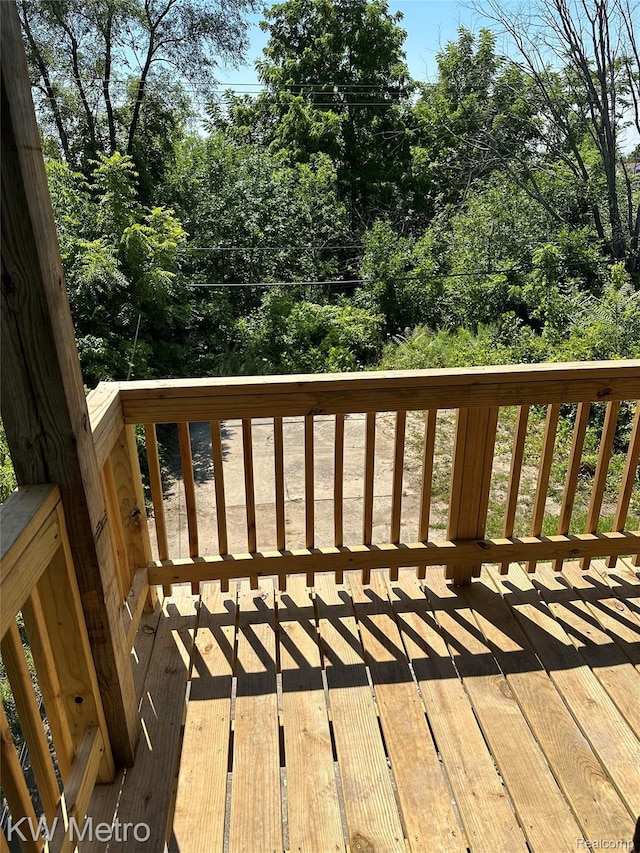 3015 Gray St, Detroit, MI 48215 - view of wooden terrace